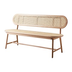 RATTAN INNER BENCH NATURAL 160   - BENCHES